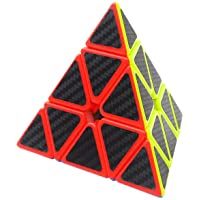 Los mejores  - Coolzon Triángulo Pyraminx Puzzle Cube Pyramid Cubo Magico con Pegatina de Fibra de Carbono Velocidad